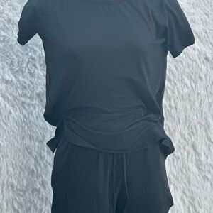Classic Black Women's lounge short set in size medium